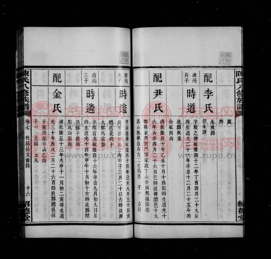 绍德堂陈氏族谱 [28卷]第1本 - 陈氏堂号字辈查阅
